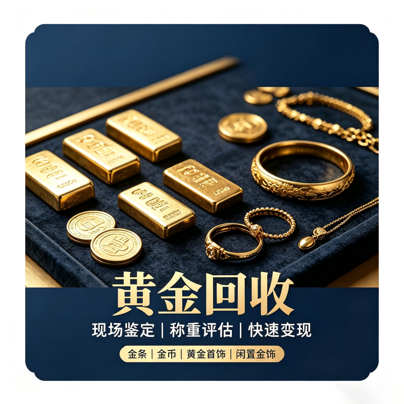 黄金回收品类展示